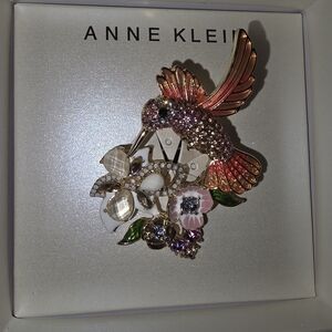 Anne Klein Hummingbird Brooch